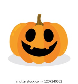 Halloween pumpkin. Vector Illustration.