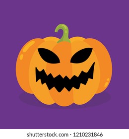 Halloween pumpkin. Vector Illustration.