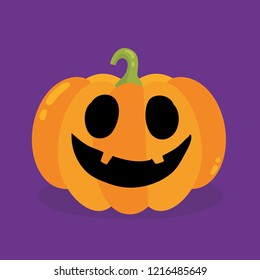 Halloween pumpkin. Vector Illustration.