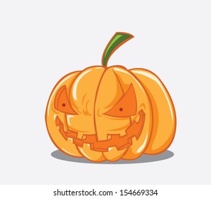 Halloween pumpkin. Vector illustration