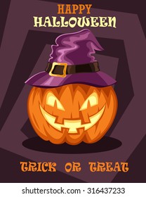 Halloween pumpkin. vector illustration
