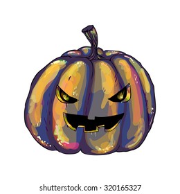 Halloween pumpkin vector illustration