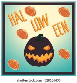 Halloween. Pumpkin. Vector illustration.