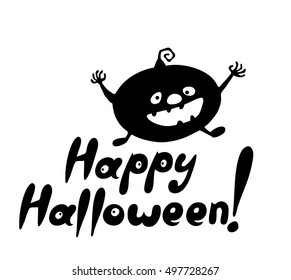 Halloween pumpkin vector. Illustration of Halloween pumpkin.