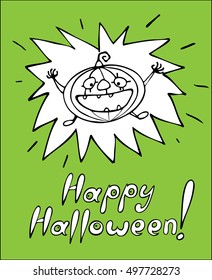 Halloween pumpkin vector. Illustration of Halloween pumpkin.