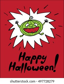 Halloween pumpkin vector. Illustration of Halloween pumpkin.