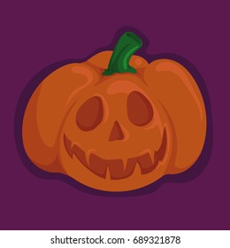 Halloween pumpkin vector illustration