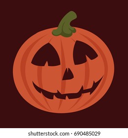 Halloween pumpkin vector illustration