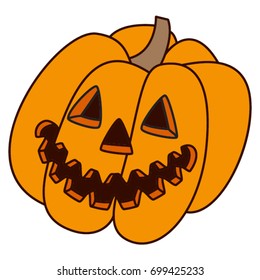 Halloween pumpkin. Vector illustration