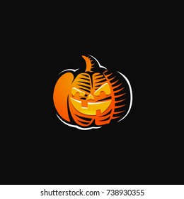Halloween pumpkin vector illustration
