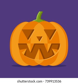 Halloween pumpkin. Vector illustration