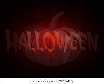 halloween, pumpkin, vector, illustration, background, dark, black, red, triangulation, geometric, transparent