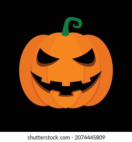 Halloween pumpkin vector illustration clipart