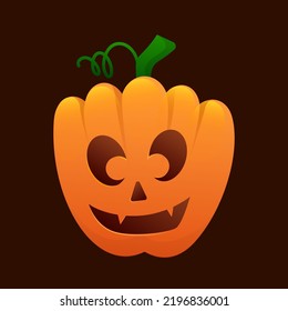 Halloween Pumpkin Vector Illustration Clipart