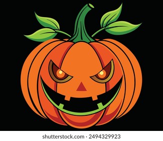 Halloween pumpkin vector illustration  design