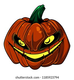 Halloween Pumpkin vector illustration isolated on white background