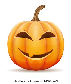 halloween pumpkin vector illustration isolated on white background