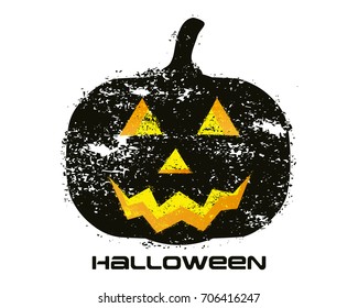 Halloween pumpkin Vector illustration and logo concept.
