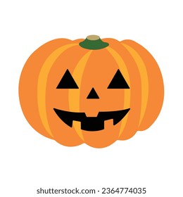 Halloween Pumpkin vector isolated design on white background