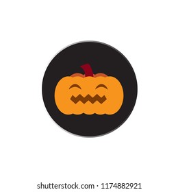 Halloween pumpkin vector isolated on white background.