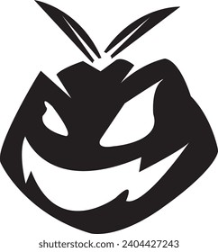 Diseño moderno del vector de calabaza de Halloween