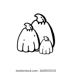 Halloween pumpkin vector on black colour