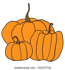 Halloween pumpkin vector pattern.
