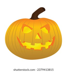 Vector de calabaza de Halloween. Calabazas de Halloween Ilustración vectorial aislada en fondo blanco 