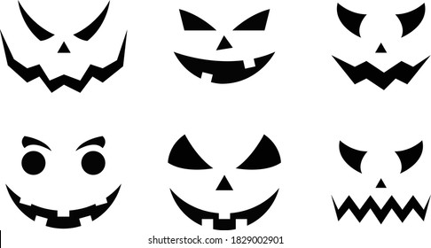 Halloween pumpkin vector set design, element, emblem, template, background, eps 10,