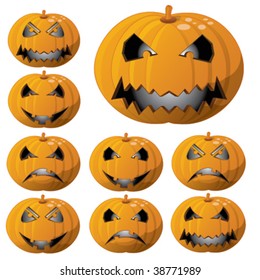 Halloween Pumpkin Vector smiley