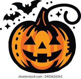 Halloween Pumpkin vector, symbol of Pumpkin, laughing Pumpkin, Halloween symbols.
