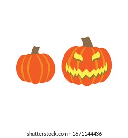 Halloween PUMPKIN Vektorillustration für Ihre Website oder soziale Medien.