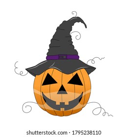 Halloween pumpkin wearing medical protective masks  for Corona halloween 2020.