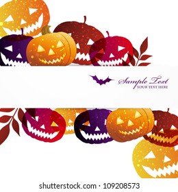 Halloween pumpkins background