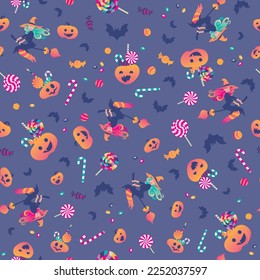 Halloween Pumpkins, Bats and Trick or Treat