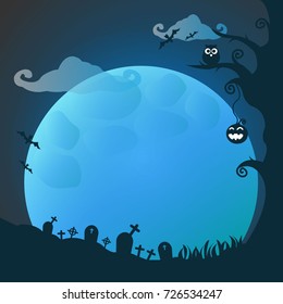 Halloween pumpkins concept , background, illustration.