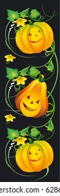 Halloween pumpkins - element ornament
