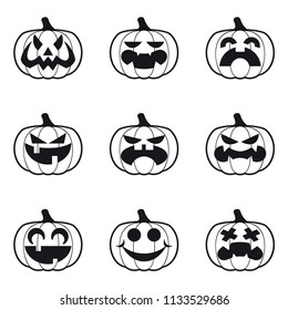 Halloween Pumpkins - Faces