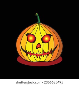 halloween pumpkins hand drawing illustration vector, Autumn holidays, 