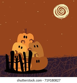 Halloween, pumpkins, hat