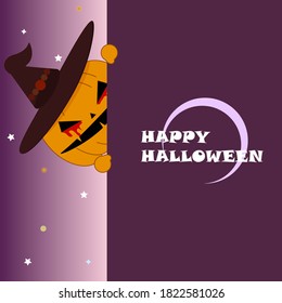 Halloween pumpkins have happy smiles and scary eyes for party nights. Halloween pumpkin design vector display