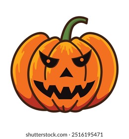 Halloween pumpkins icon vector on white background