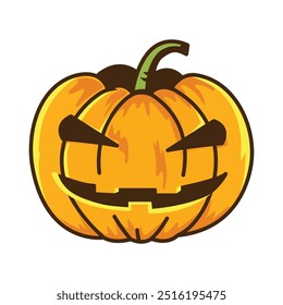 Halloween pumpkins icon vector on white background