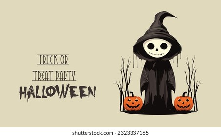 Halloween pumpkins. Halloween Icons and symbols, Witch, Haunted House, Pumpkins and Bats. Halloween Holiday Design.