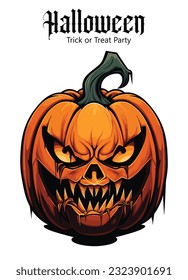 Halloween pumpkins. Halloween Icons and symbols, Witch, Haunted House, Pumpkins and Bats. Halloween Holiday Design.