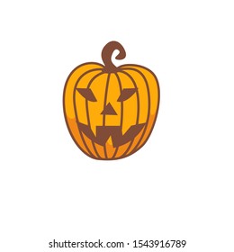 Halloween Pumpkins isolated on white background