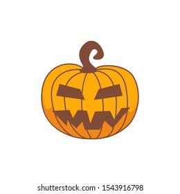 Halloween Pumpkins isolated on white background