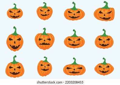 Set de mega colección de calabazas de Halloween
