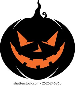 Calabazas de Halloween sobre fondo blanco