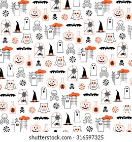 halloween pumpkins and owls
